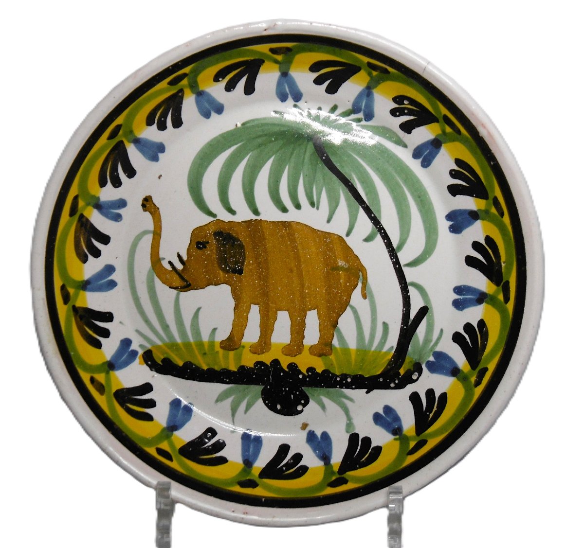Nevers Fairy, Elephant Plate, 19th Century