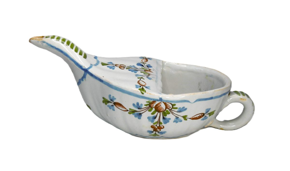 18th-century Nevers Fairy-tale Duck, Antique