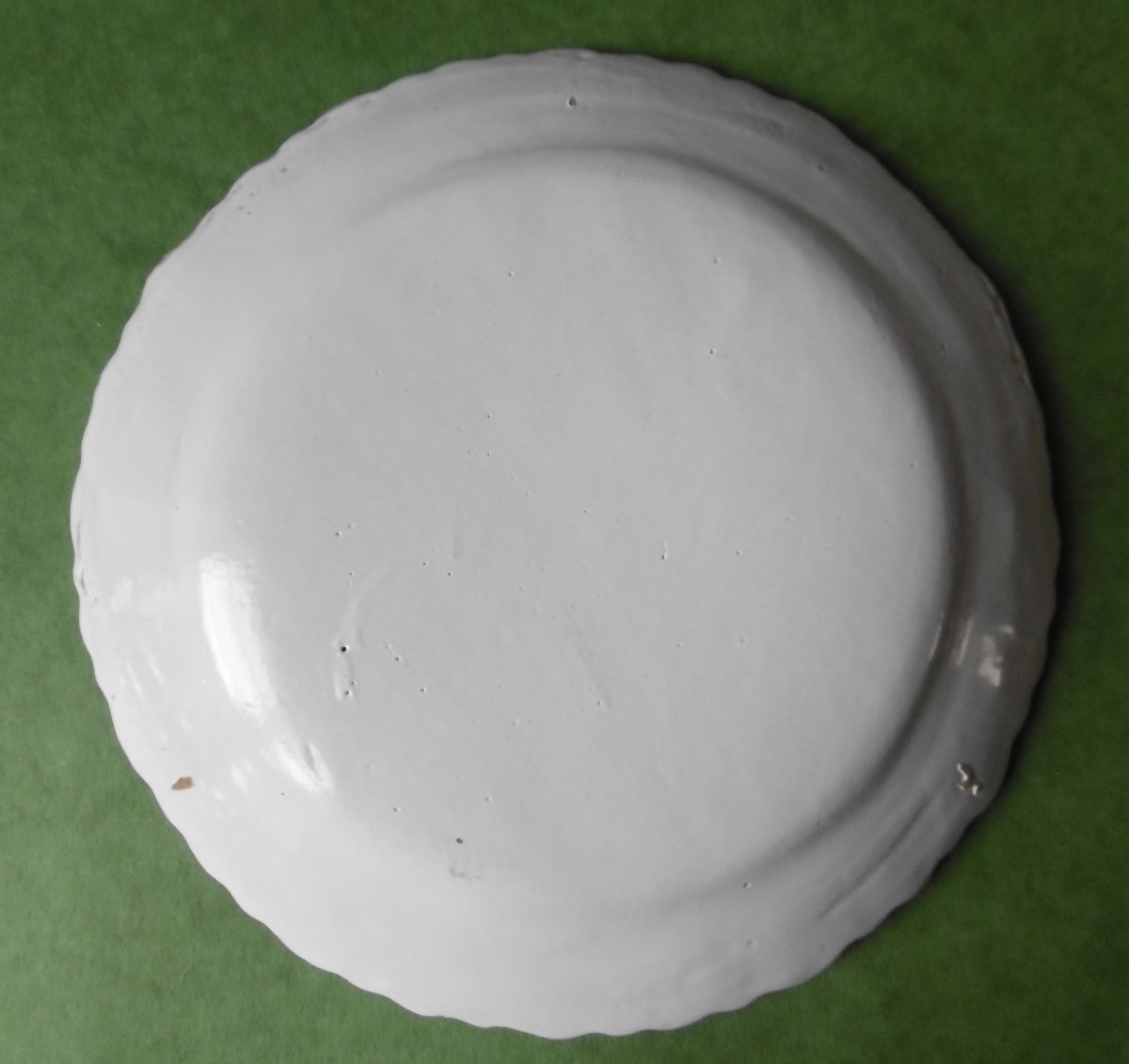 FAIENCE DE SAMADET ASSIETTE A LA PALOMBE D'EPOQUE XVIIIéme SIECLE-photo-3