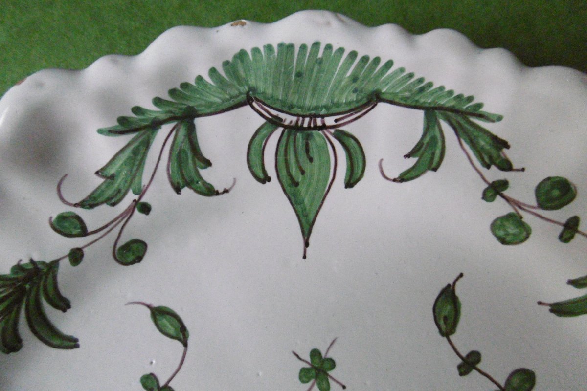 FAIENCE DE SAMADET ASSIETTE A LA PALOMBE D'EPOQUE XVIIIéme SIECLE-photo-4