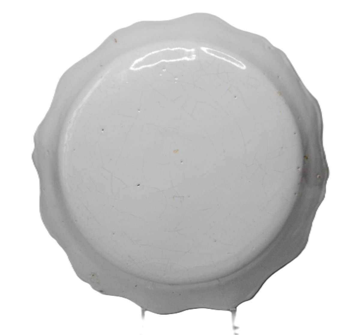 FAIENCE DE LA ROCHELLE GRAND PLAT(34,5cm)D'EPOQUE XVIIIéme-photo-2