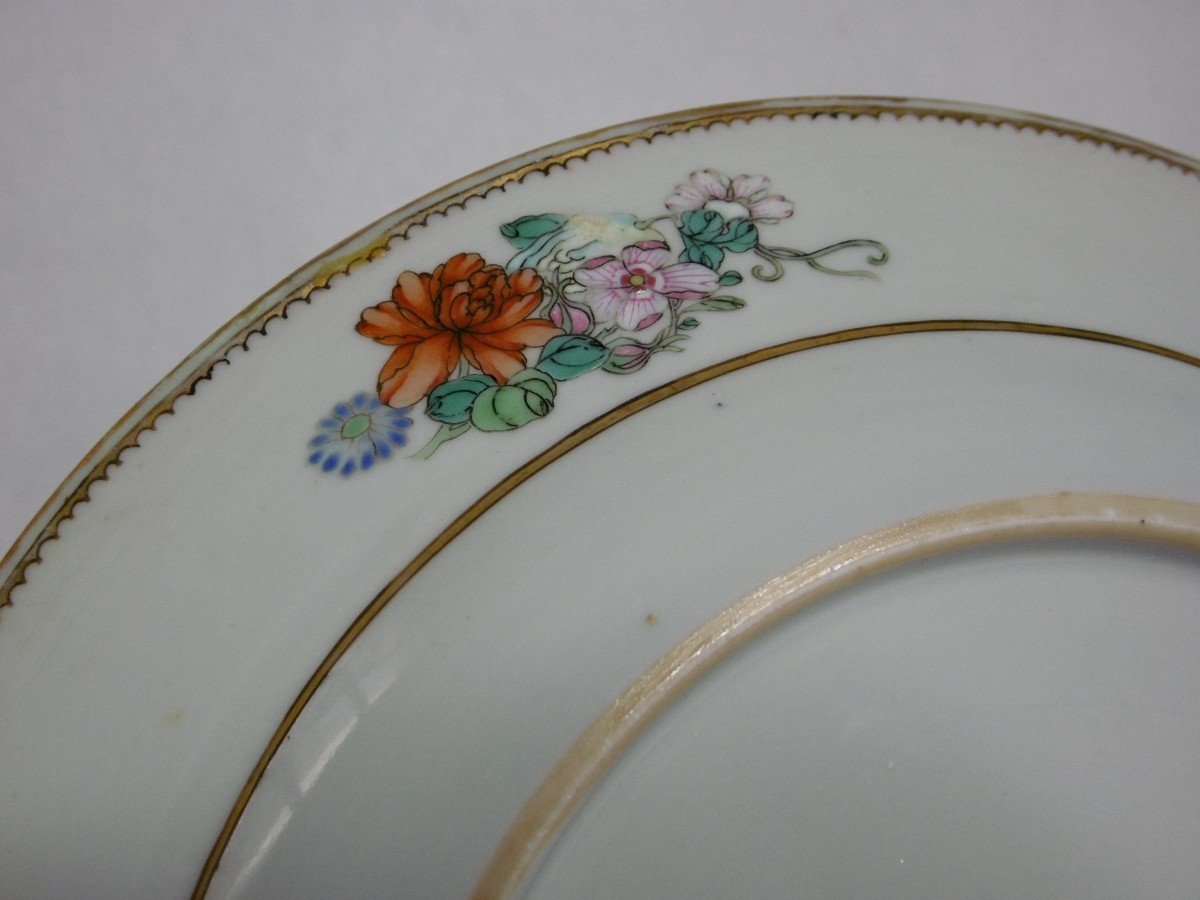 China Two Plates With Clifford Of Chudleigh Arms From The Eighteenth Century-photo-1