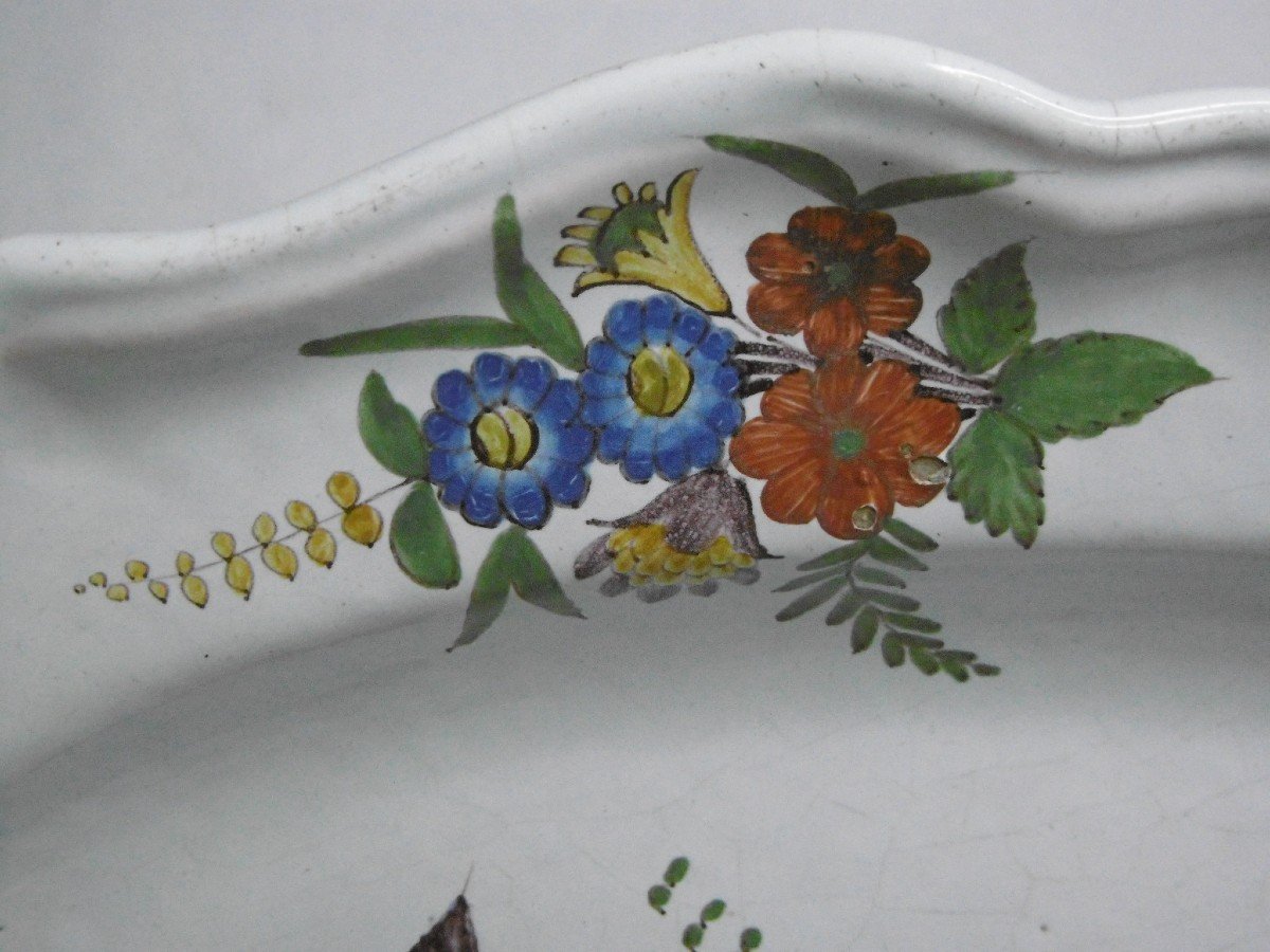 Earthenware From Luneville Dish From The Eighteenth Century, Brand-photo-2