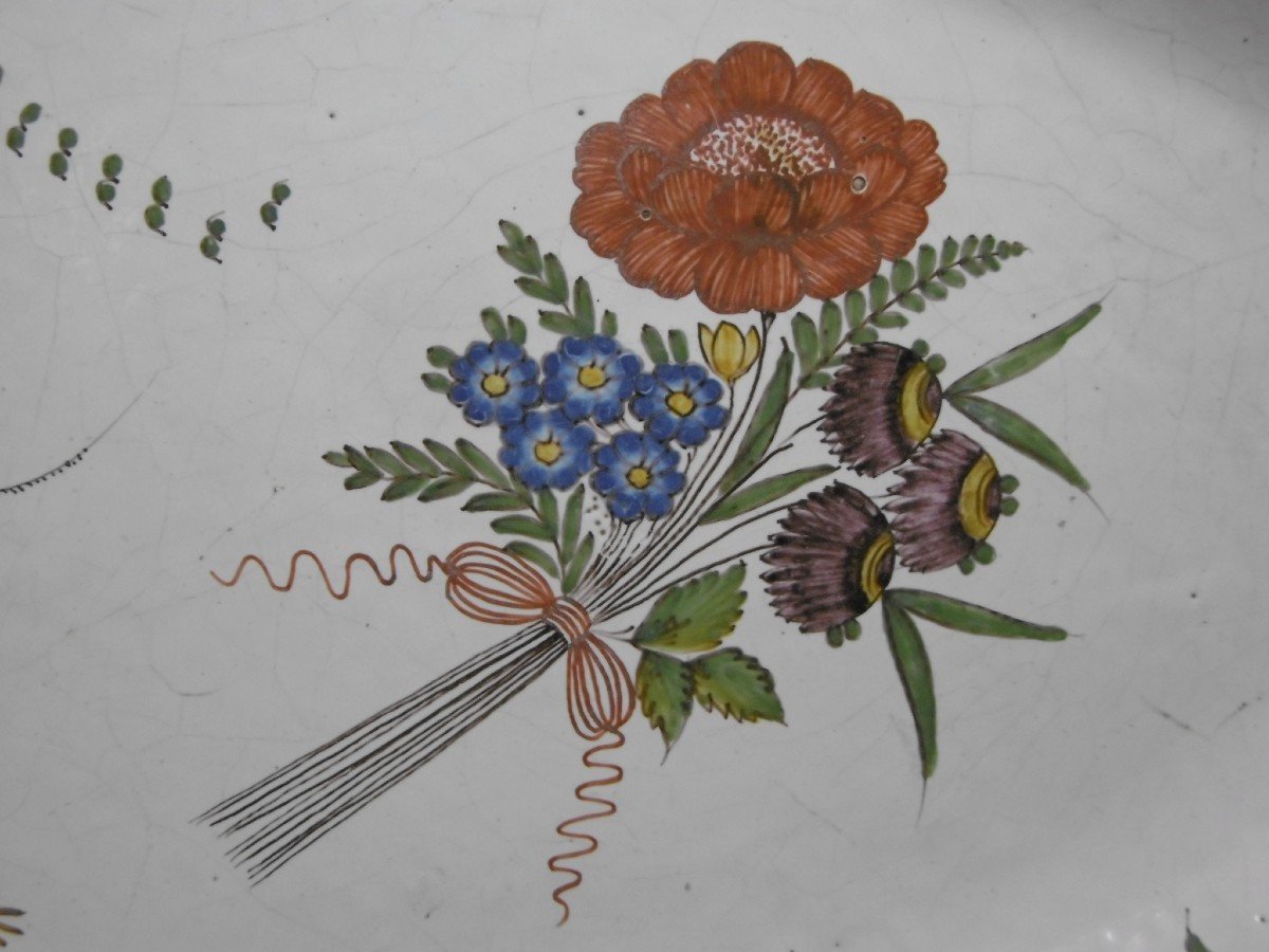 Earthenware From Luneville Dish From The Eighteenth Century, Brand-photo-4