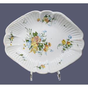 FAIENCE DE SINCENY PLAT A LA ROSE JAUNE D'EPOQUE XVIIIéme SIECLE