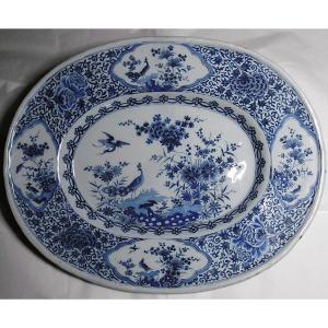 Large Delftware Platter (56.5 Cm) Marked Ak For Adrianus Kocx, Late 17th Century 