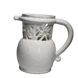 FAIENCE DE NEVERS ,PICHET TROMPEUR D'EPOQUE XVIIéme SIECLE