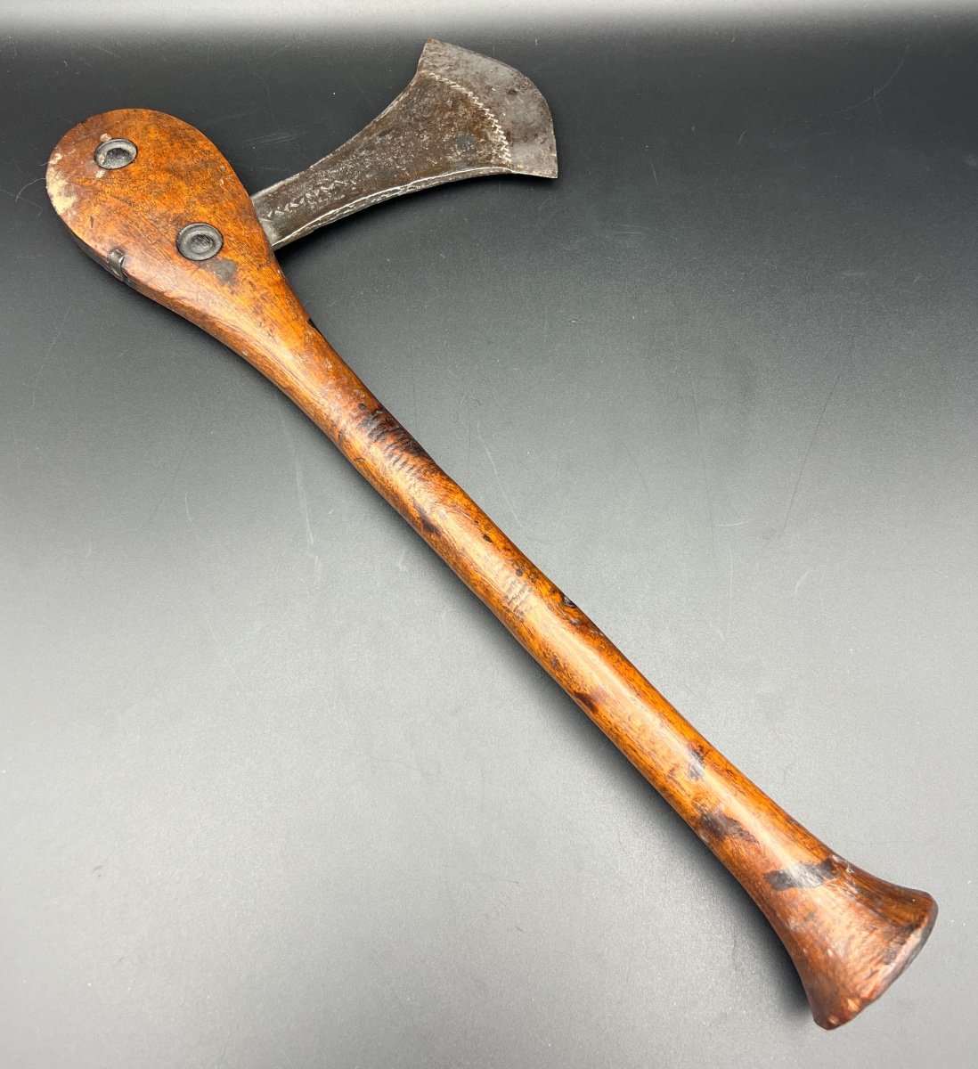 Old African Ax From The Songye Tribe (dr Congo) - Early 20th Century-photo-3