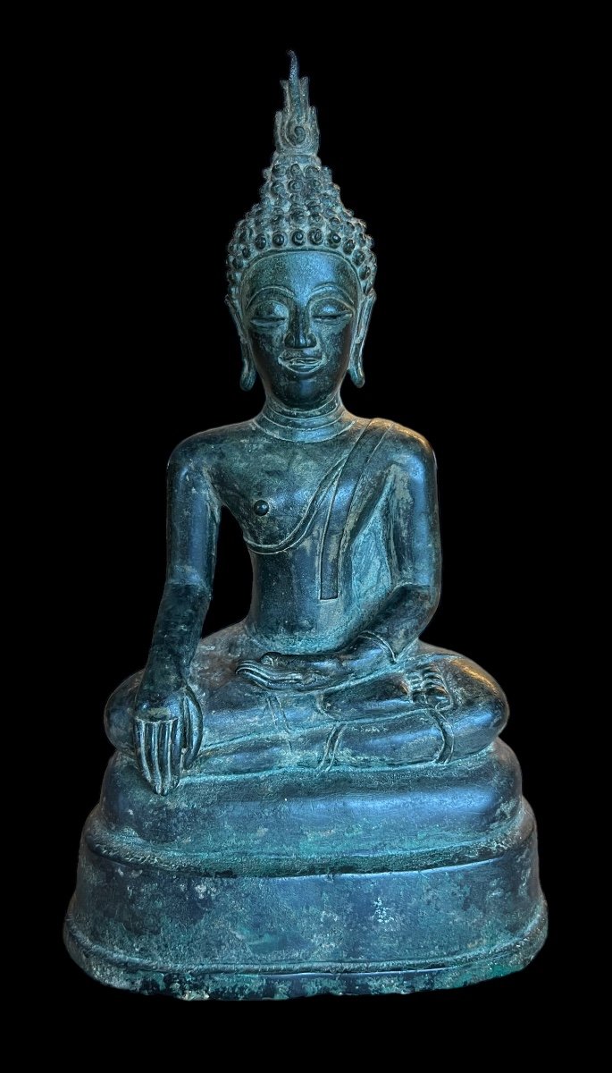 Bouddha Thaïlandais En Bronze Décoratif - Thaïlande - Début Du 20e Siècle