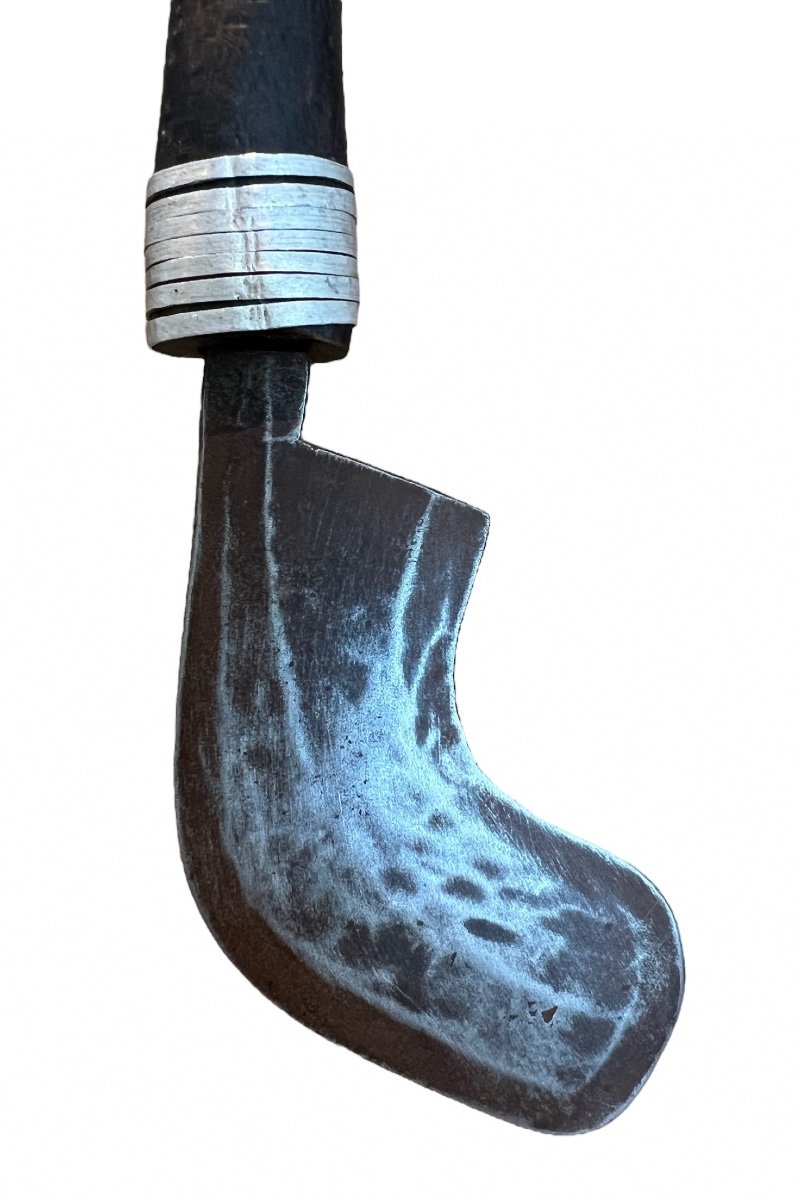 Rare Miniature Knife From The Momvu/majere/mangbetu Tribe - Congo, Africa - End Of 19th Century-photo-1
