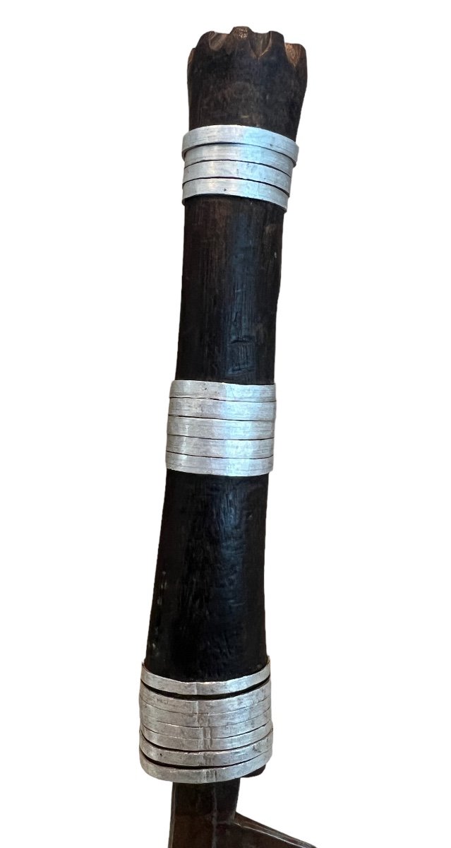 Rare Miniature Knife From The Momvu/majere/mangbetu Tribe - Congo, Africa - End Of 19th Century-photo-2
