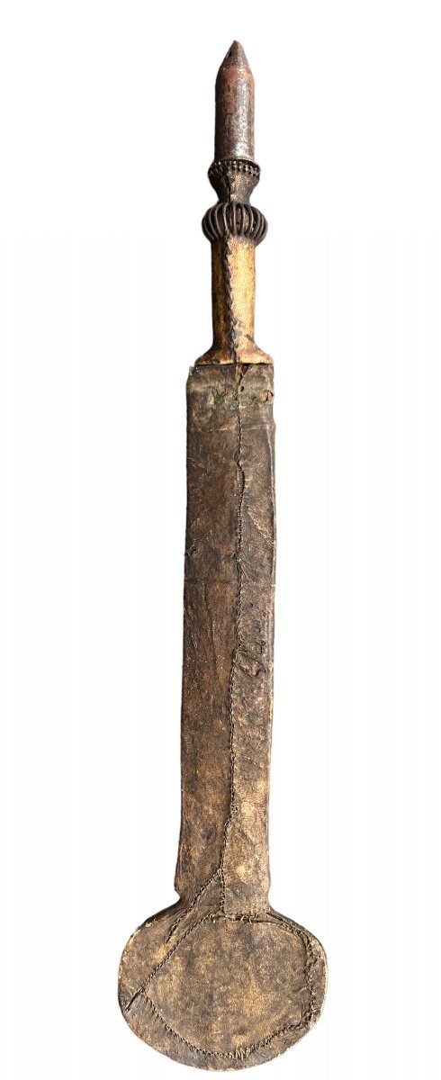 African Knife From The 'yaka' Tribe In Wrought Iron - Dr Congo - Early 20th Century-photo-1
