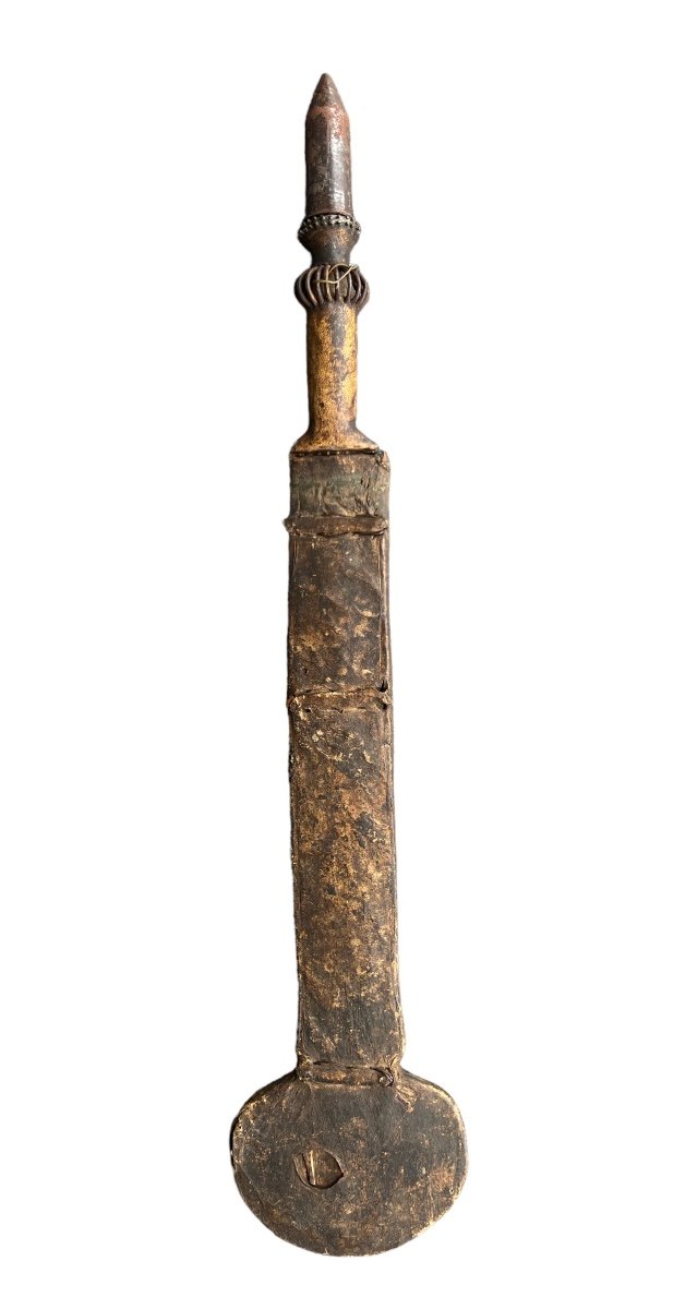 African Knife From The 'yaka' Tribe In Wrought Iron - Dr Congo - Early 20th Century