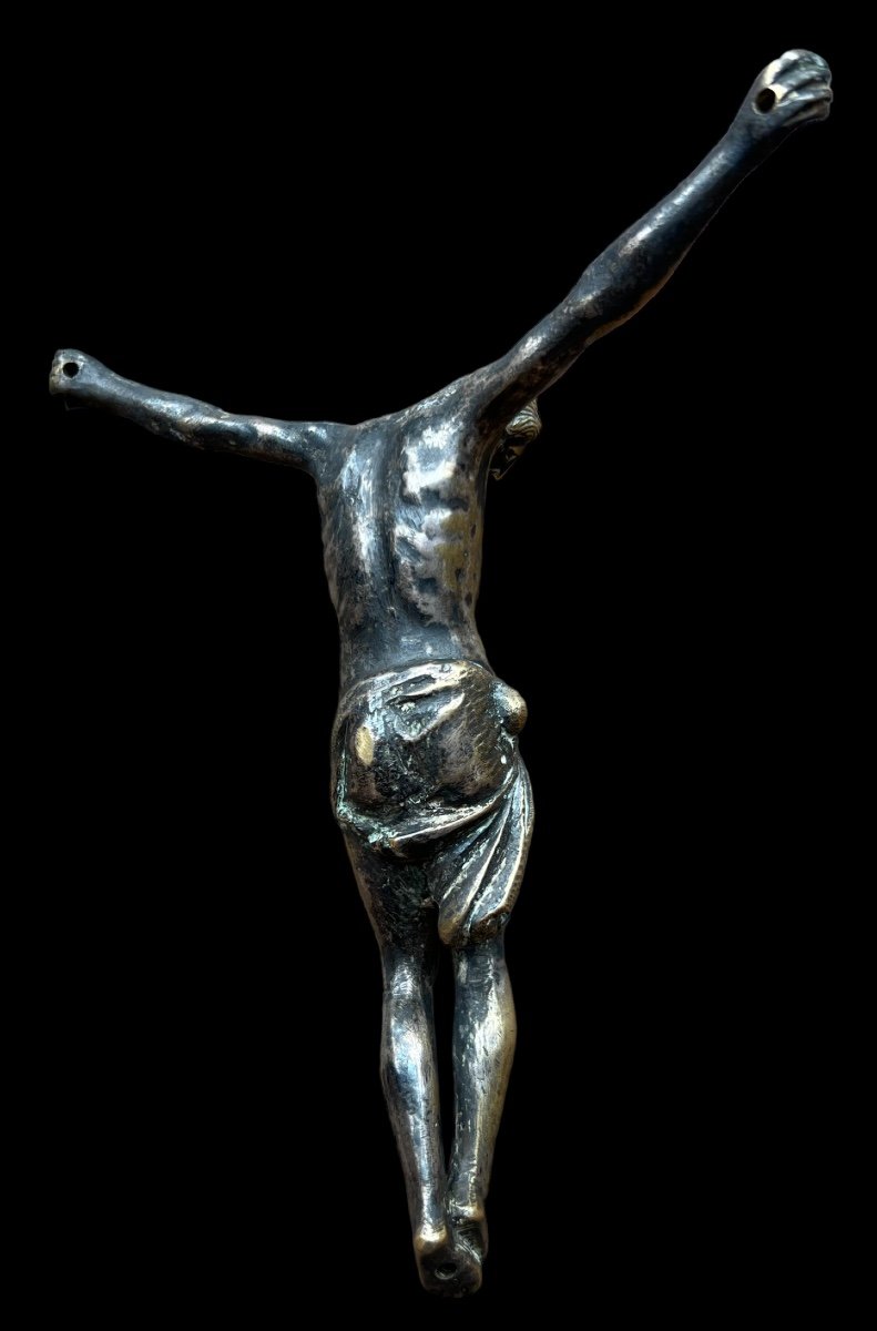 Statue Of Christ In Silvered Bronze 'corpus Christi' - Italian - 17th Century-photo-5