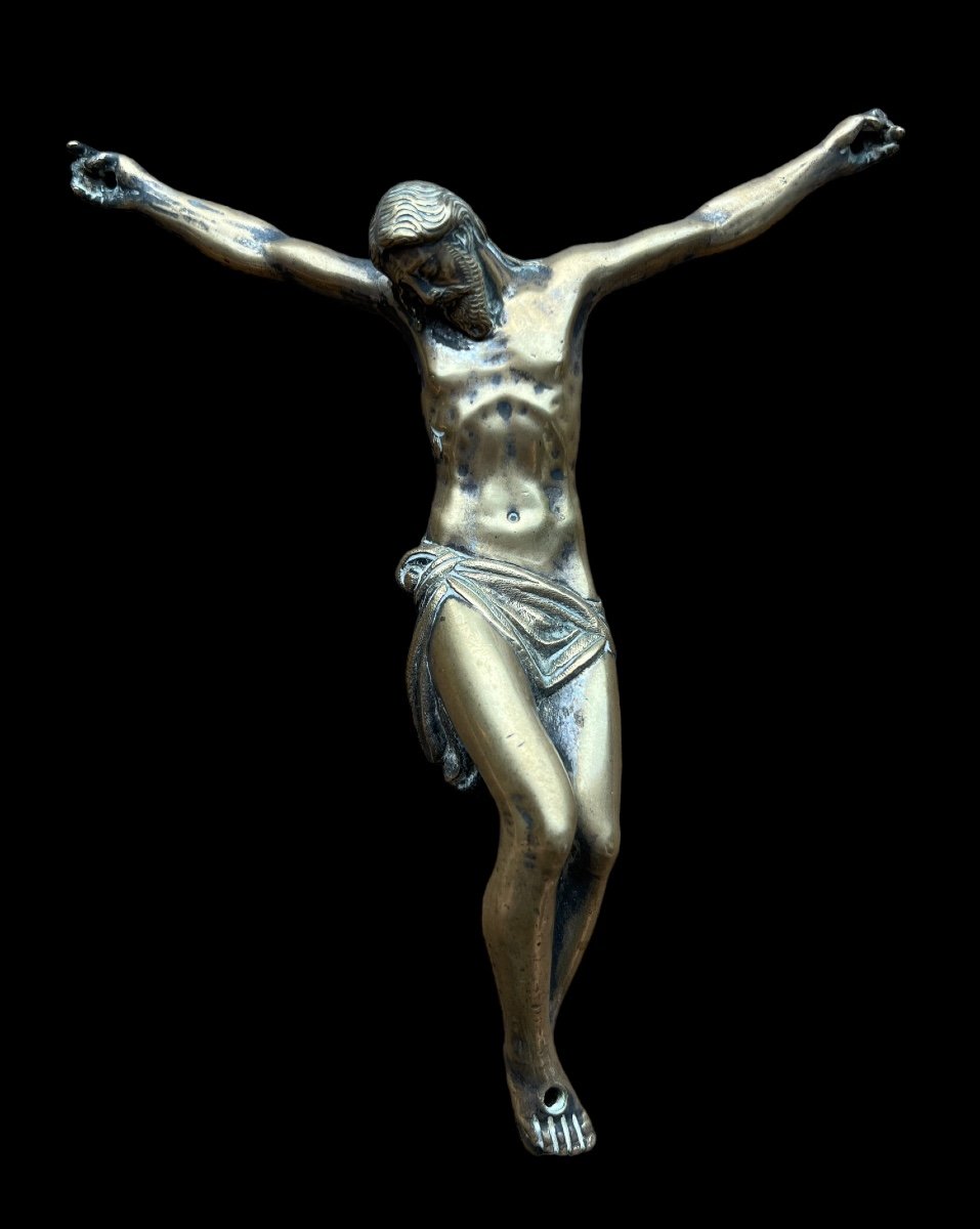 Statue Of Christ In Silvered Bronze 'corpus Christi' - Italian - 17th Century