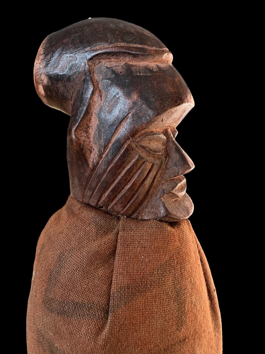 Authentique Statue En Bois De La Tribu Teke Du Congo - Afrique - Début Du 20e Siècle-photo-4