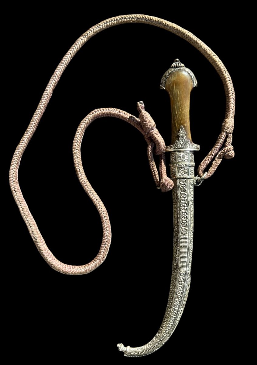 Ancienne Couteau/Poignard Koumiya Du Maroc/berbêre en argent - maroccain - Koumiyya Koummya