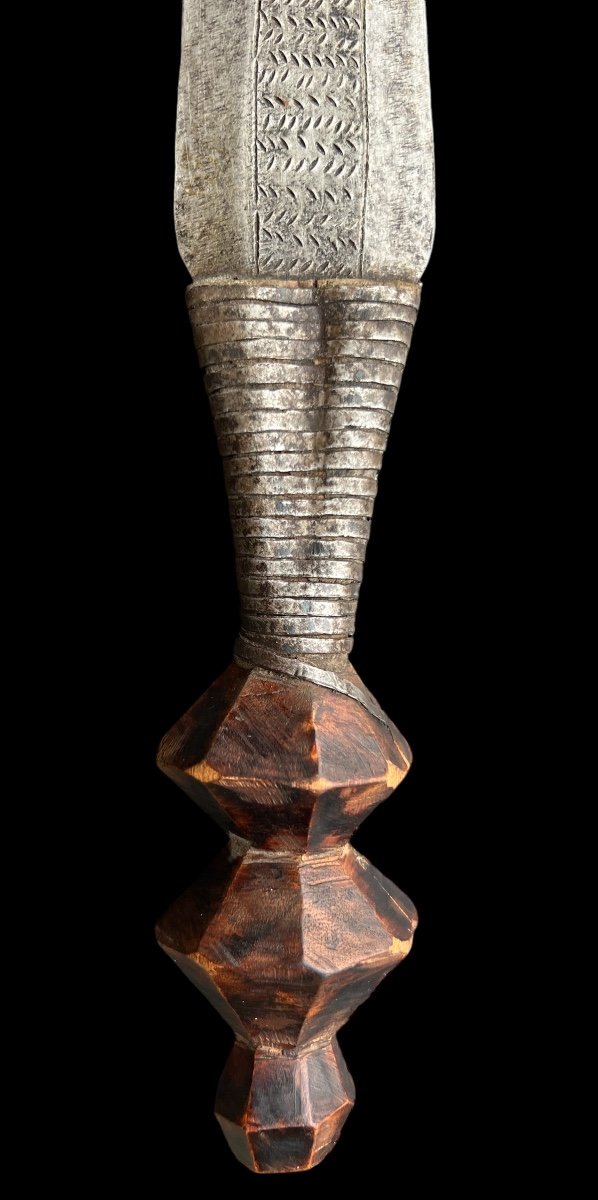 Couteau/épée africain De La Tribu ‘ngombe’ Du Congo - Afrique - Fin Du 19e, Début Du 20e Siècle-photo-2