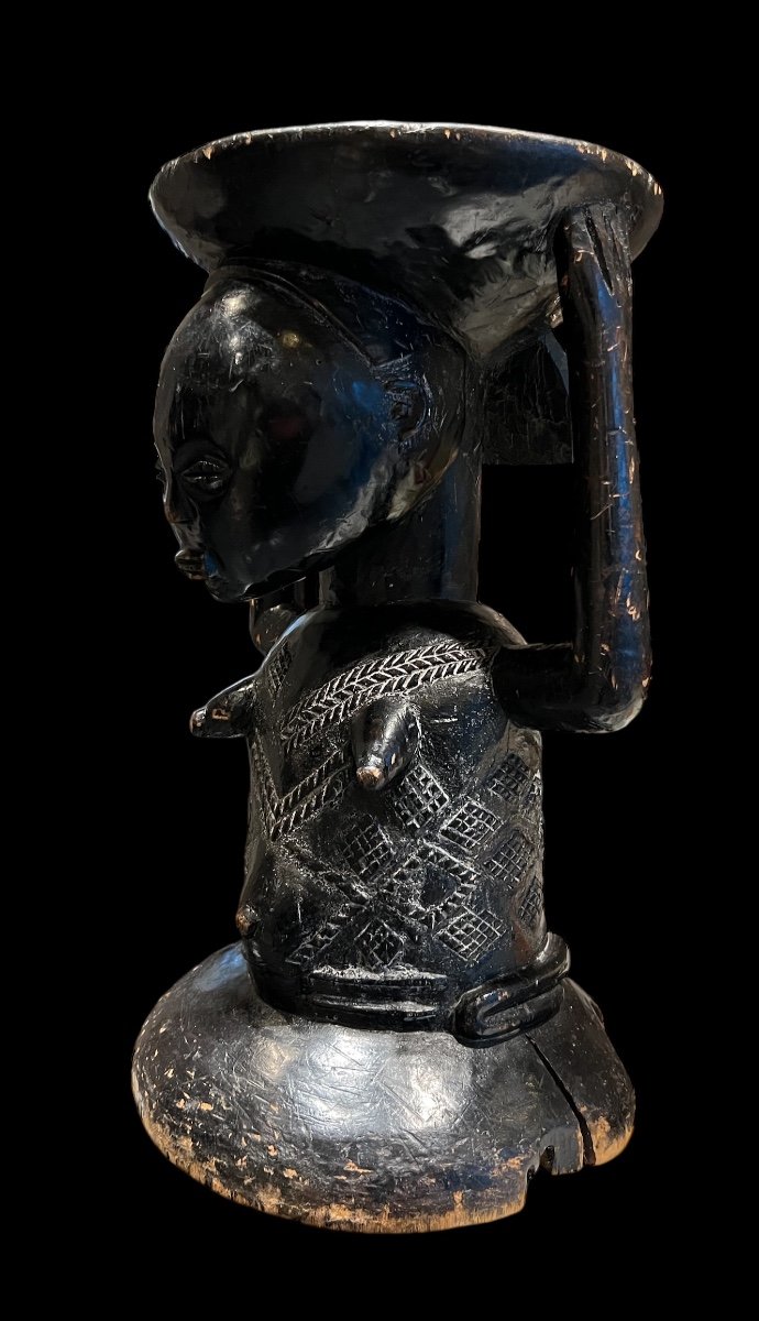 Seat/stool From The 'luba' Tribe Of Congo - Africa/african - Late 19th Century-photo-3