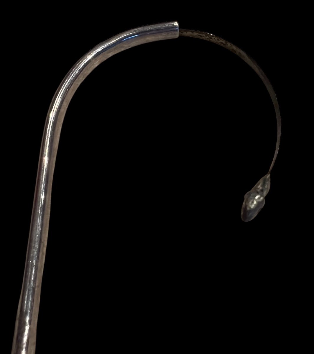 Urological Medical Catheter And Syringe In Sterling Silver - European - 19th Century-photo-3