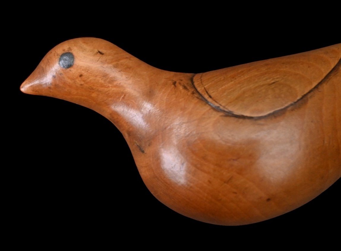 Tabatière D’un Oiseau En Buis - Européen - Fin Du 18e Siècle-photo-1