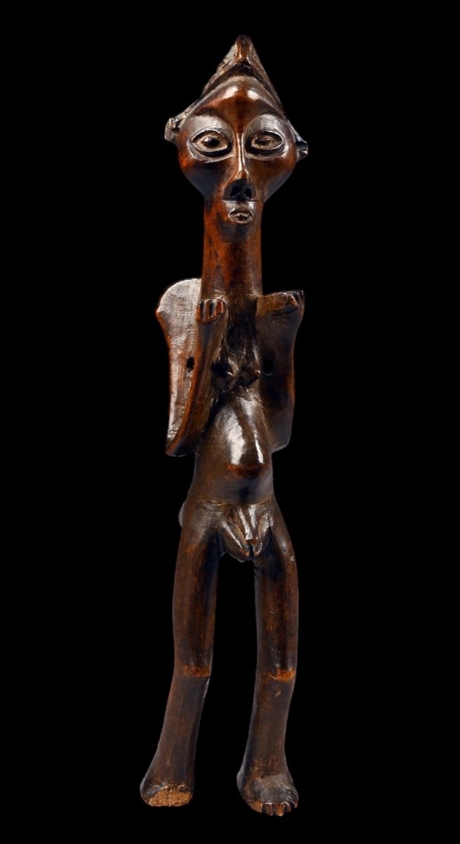 Statue En Bois De La Tribu ‘suku’ Du Congo - Afrique/africain - Début 20e Siècle-photo-2