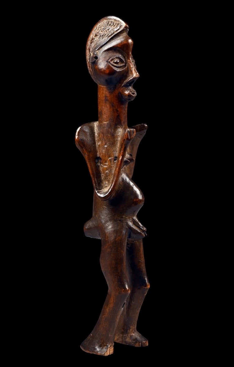 Statue En Bois De La Tribu ‘suku’ Du Congo - Afrique/africain - Début 20e Siècle