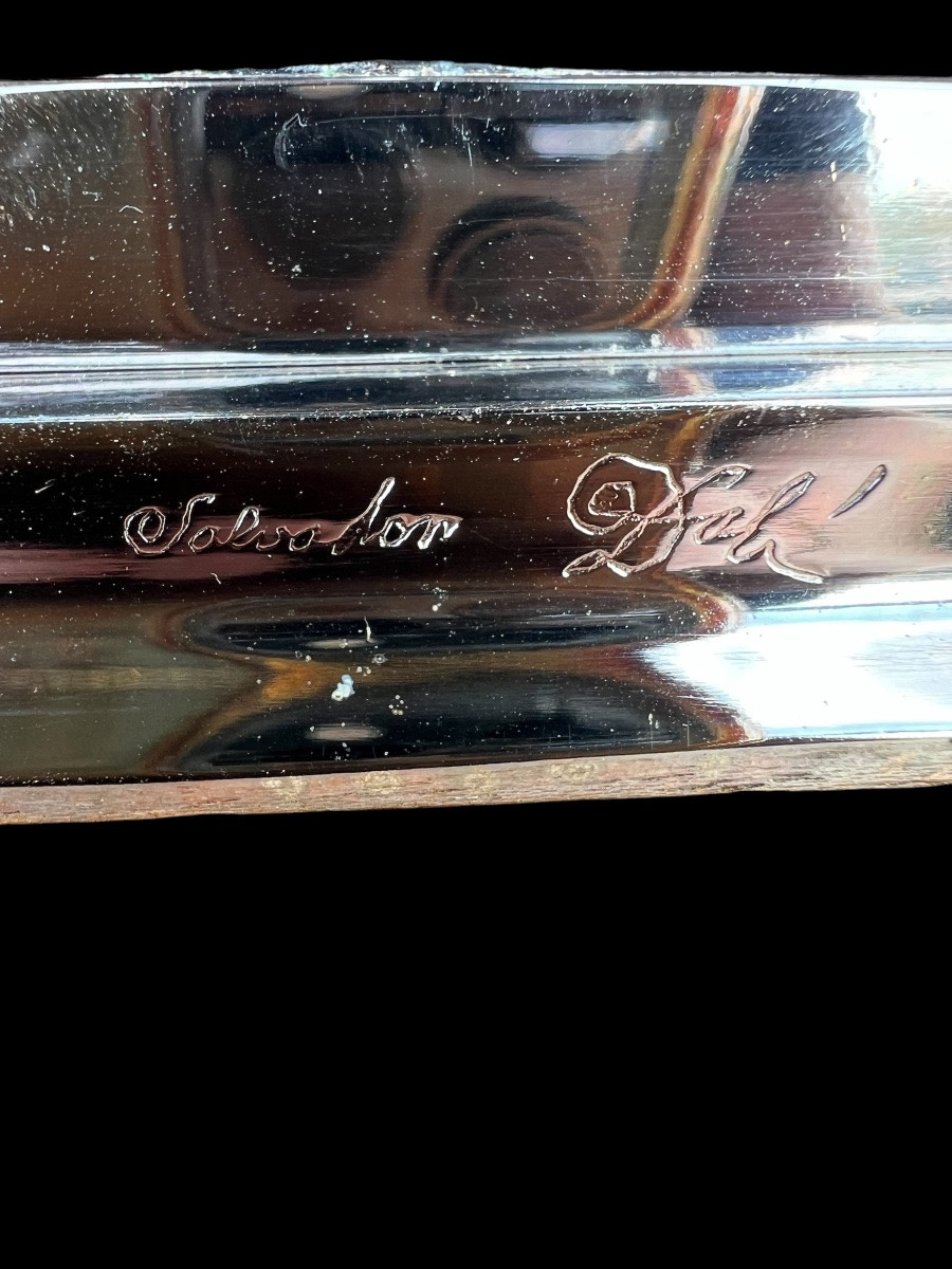 Salvador Dali 'castor & Pollux' Silver-plated Candlesticks - Design - 1904/1989-photo-2
