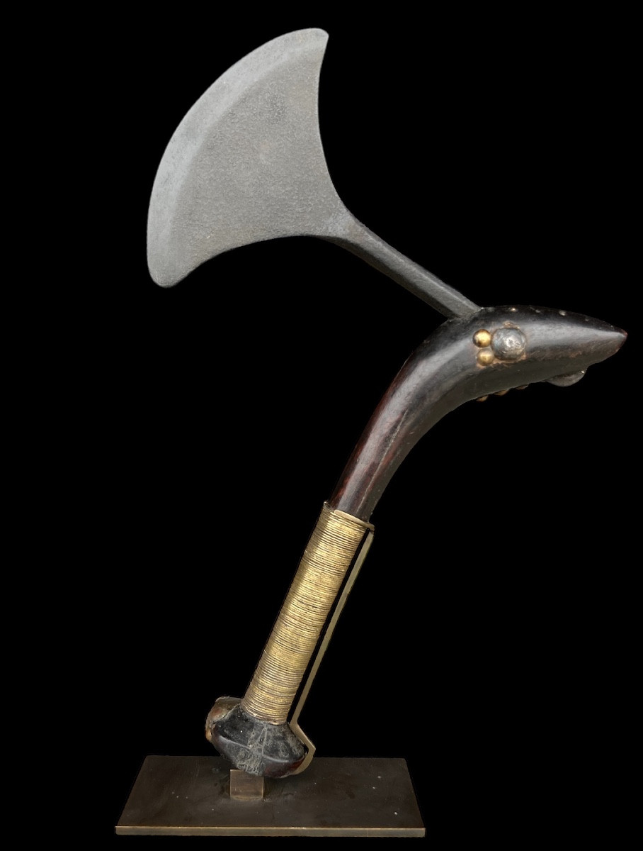 African Axe/adze From The 'teke' Tribe Of The Congo - Africa - Late 19th Century