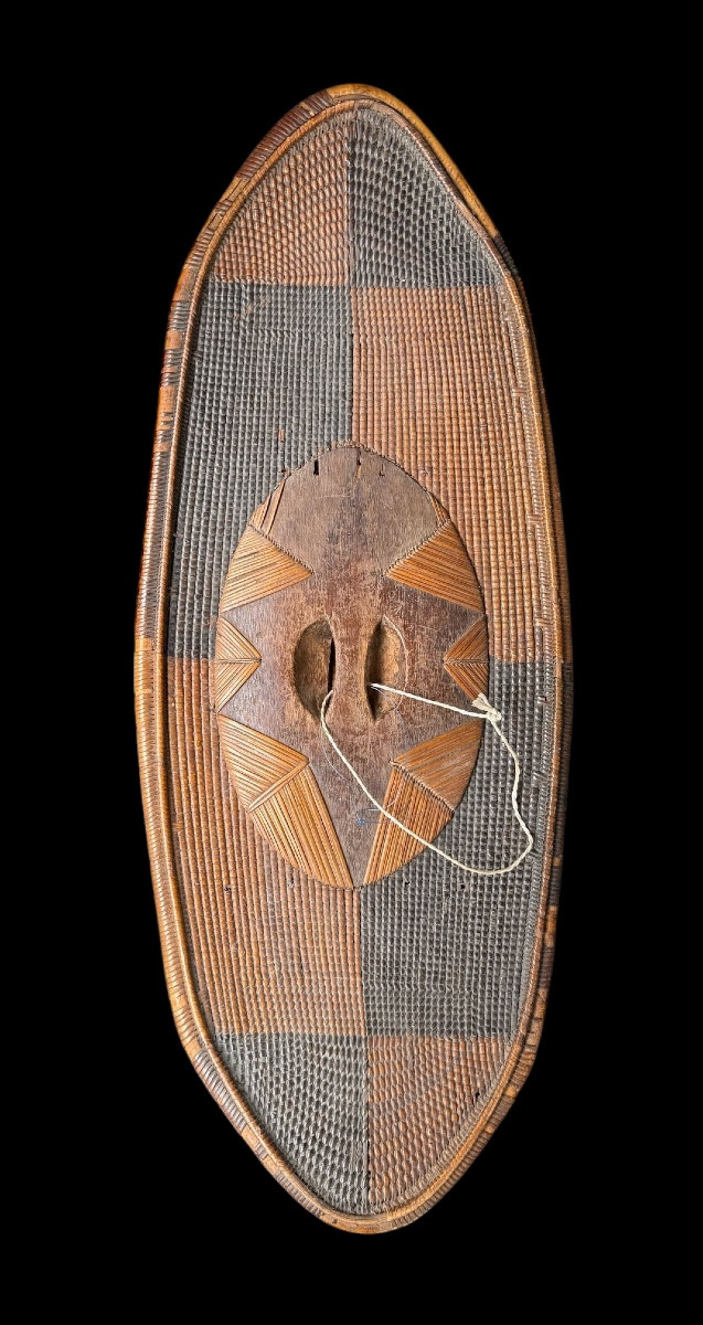 African Shield Of The 'bandia/nzakara' Tribe Of Congo - Africa - Early 20th Century-photo-1