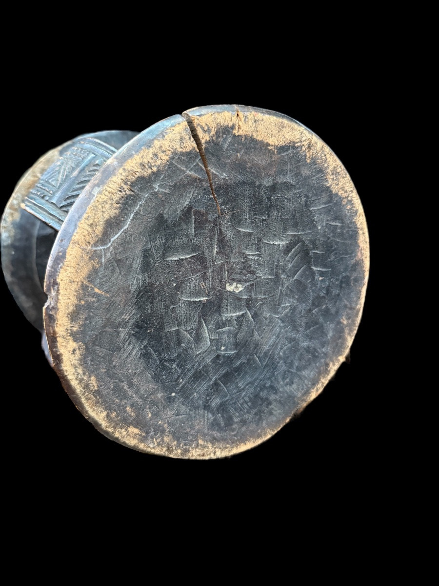 African Stool/seat From The 'kusu Or Luba' Tribe Of Congo - Africa - Early 20th Century-photo-3