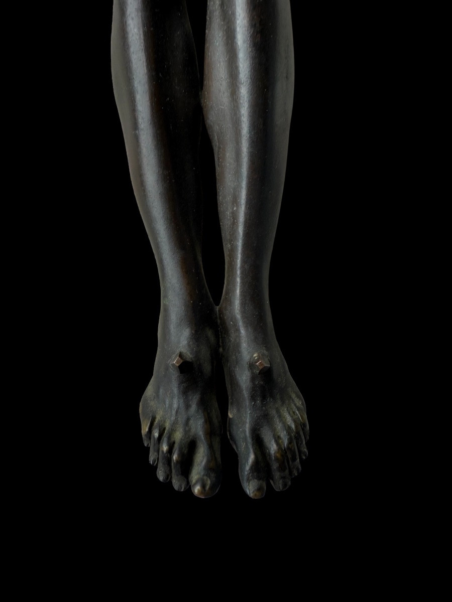 'corpus Christi' Or Christ In Bronze By Alfred Daubrée (1850-1885) - Paris (france) - 19th Century-photo-1