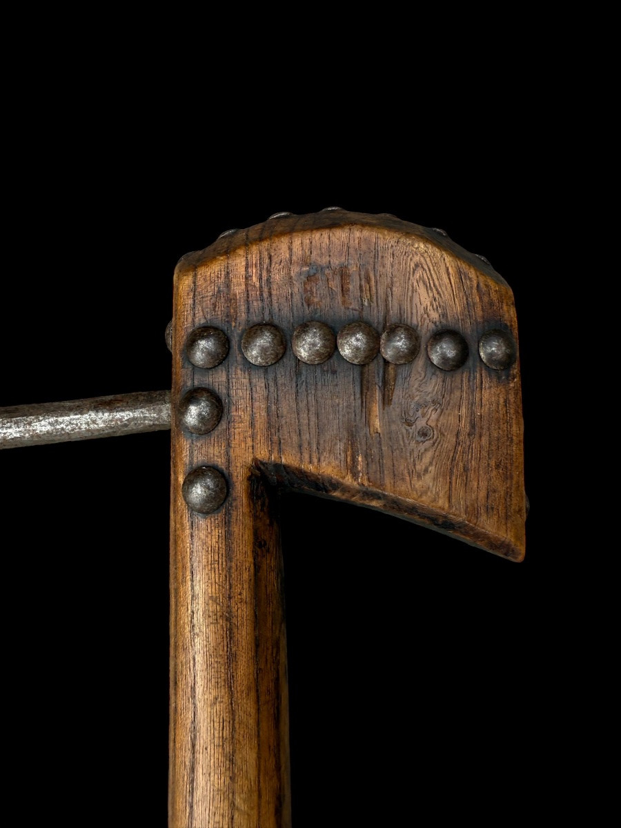 Large African Axe From The Mbala Or Pende Tribe Of Congo - Africa - Early 20th Century-photo-2