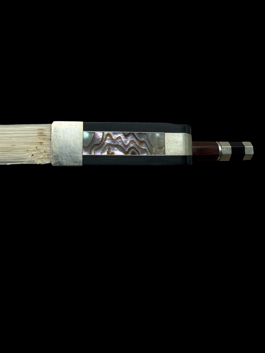 Archet de violoncelle signé ‘Joseph Richter - Allemagne - 20e siècle-photo-3