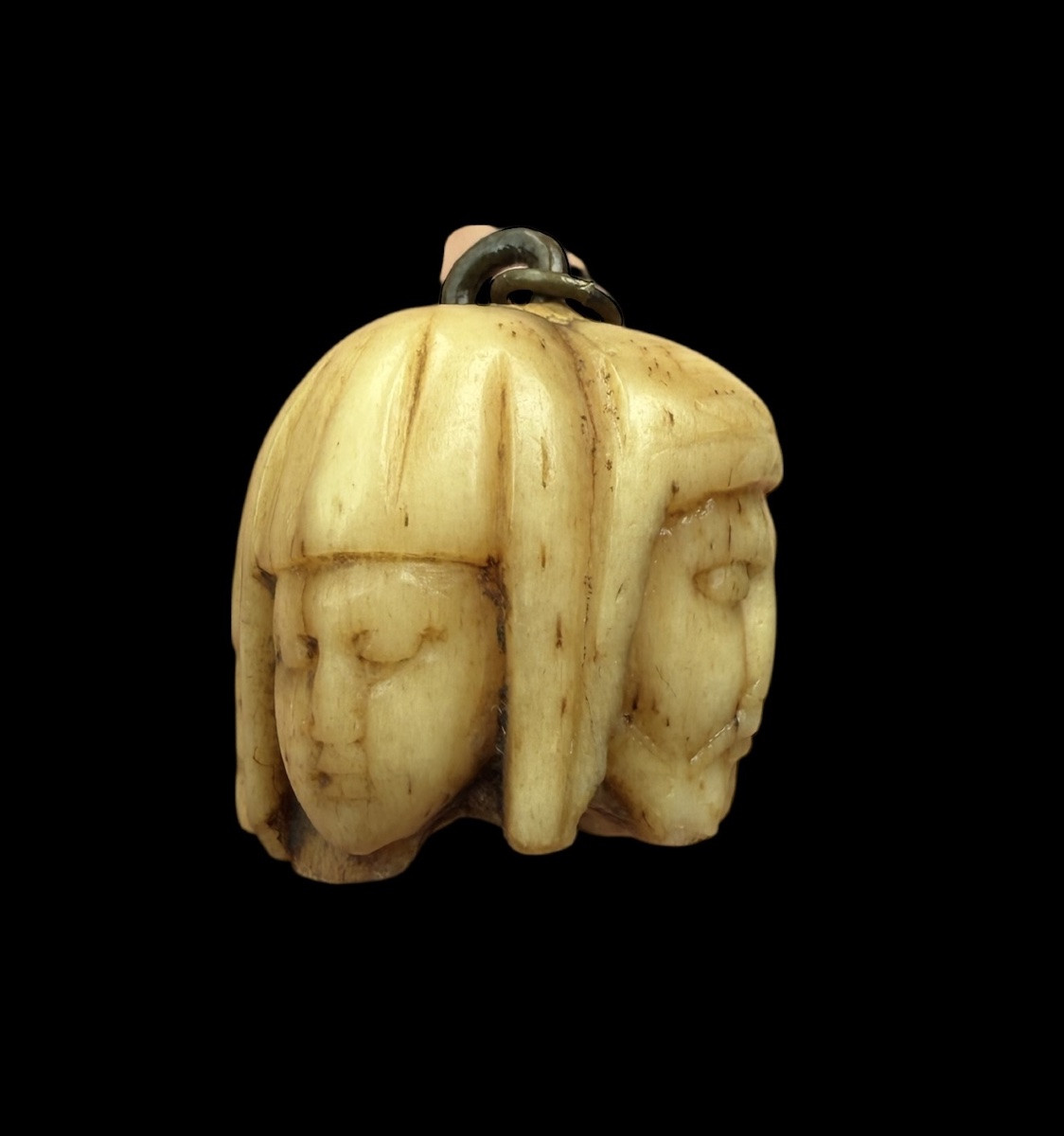 Bone Rosary Beads 'memento Mori' With 4 Faces - France - 16th-17th Century-photo-4