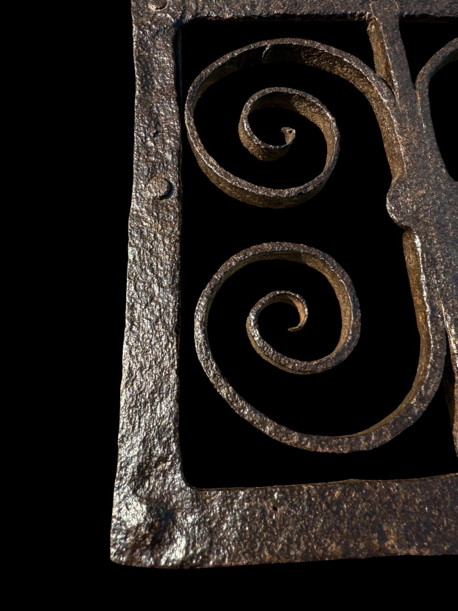 Wrought Iron Fireplace Stand/stove - European - 17th Century-photo-4