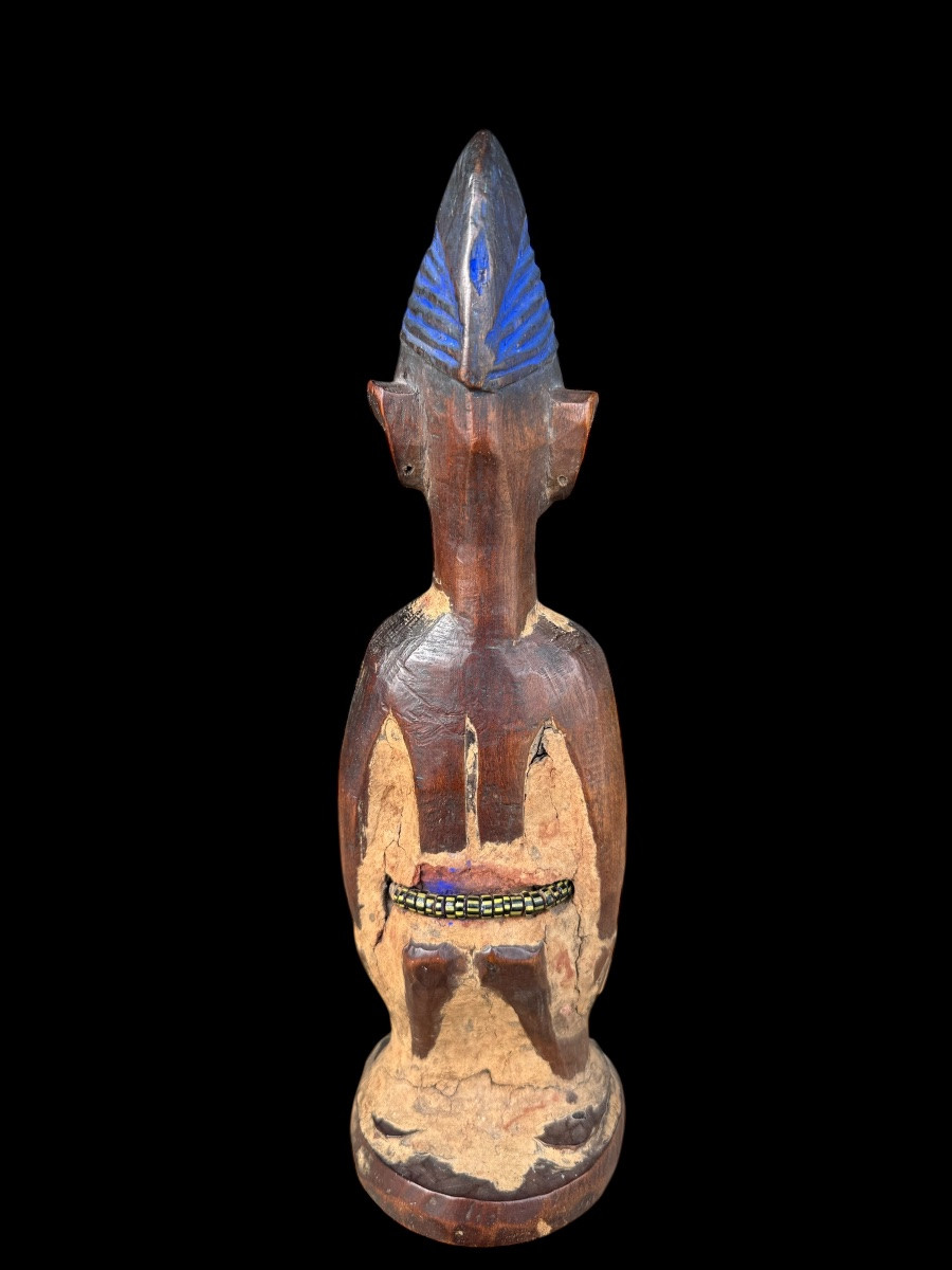 African 'ibeji' Statuette From The Yoruba Tribe - Nigeria, Africa - Early 20th Century-photo-4