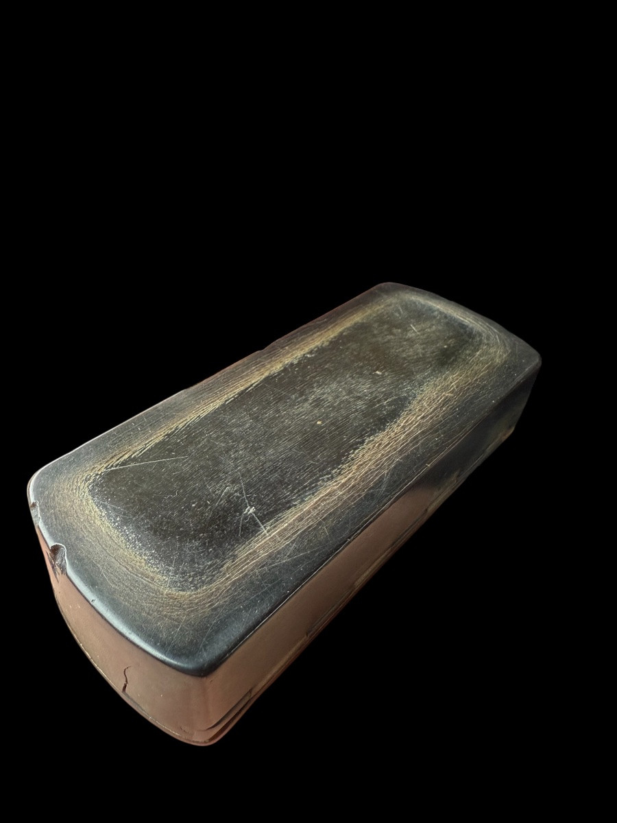 Pressed Horn Snuff Box With 'napoleon Bonaparte' Scene - France - 19th Century-photo-3