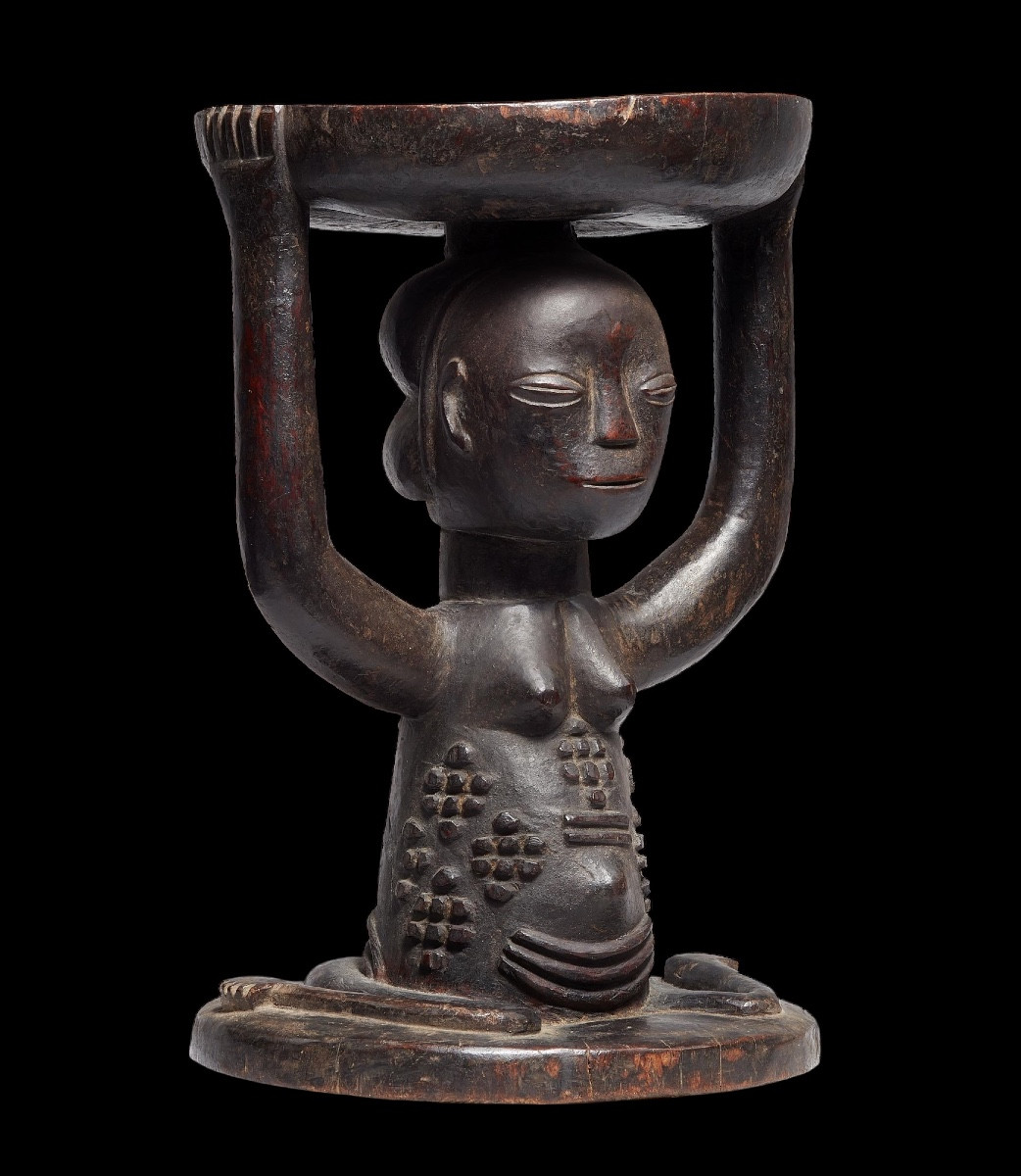 Siège/tabouret de la tribu ‘Luba’ du Congo - Afrique - 19e siècle