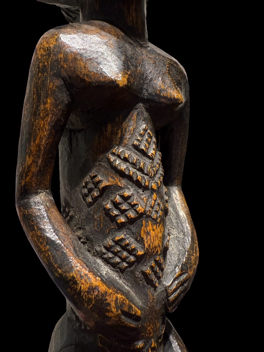 African Statue Of The 'luba' Shankadi/kalundwe Tribe Of Congo - Africa - Early 20th Century-photo-1