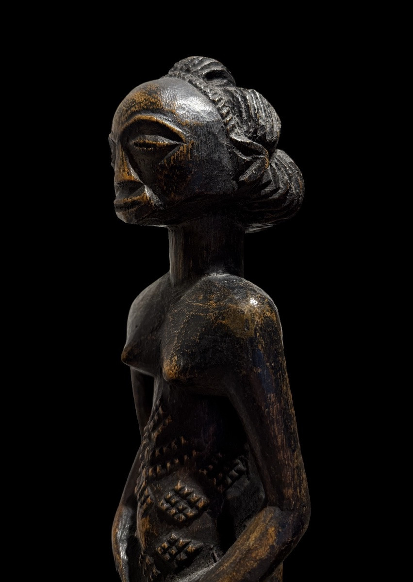 African Statue Of The 'luba' Shankadi/kalundwe Tribe Of Congo - Africa - Early 20th Century-photo-3