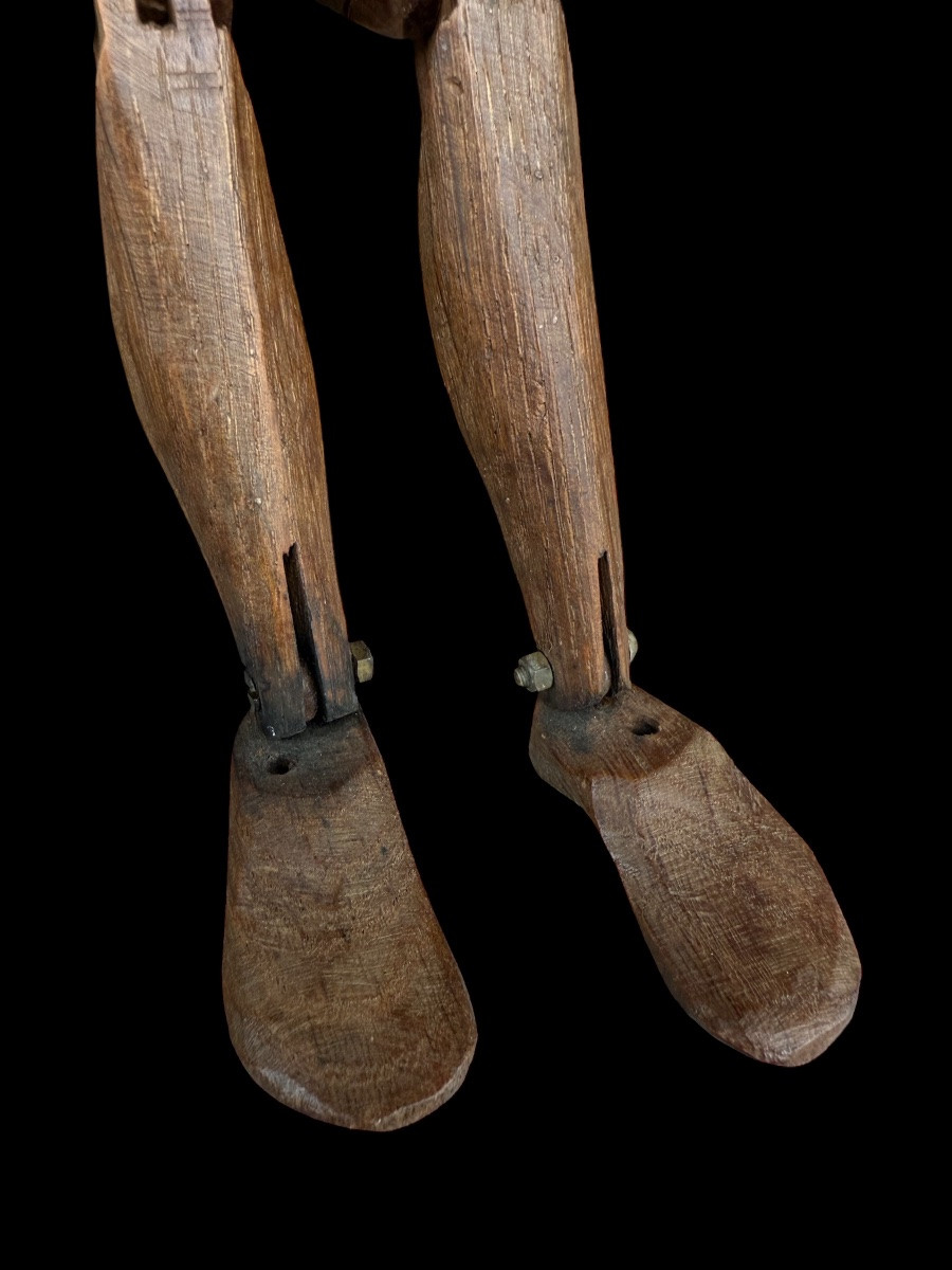 Articulated Wooden Artist's Mannequin - Circa 1900-photo-2