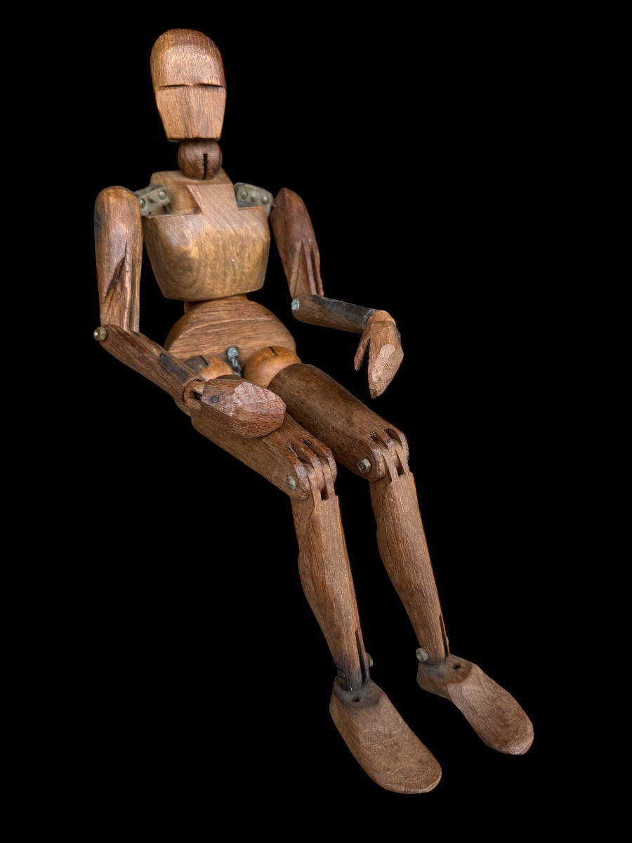Articulated Wooden Artist's Mannequin - Circa 1900