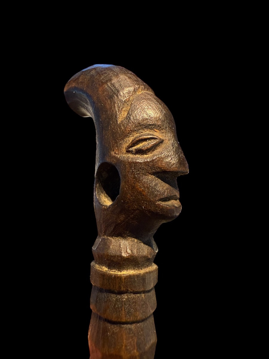 Rare Miniature Knife/sword From The 'mangbetu' Tribe Of Congo - Africa - Early 20th Century-photo-2