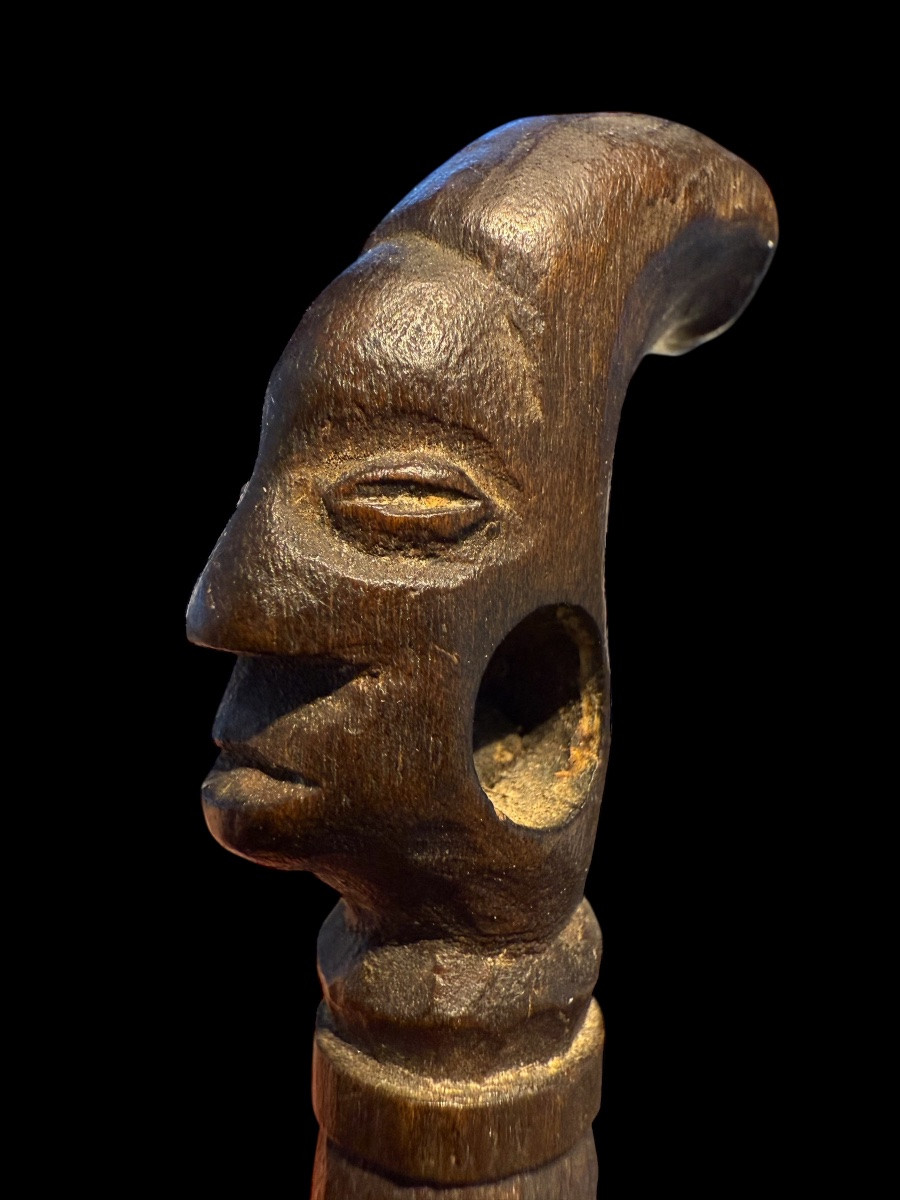 Rare Miniature Knife/sword From The 'mangbetu' Tribe Of Congo - Africa - Early 20th Century-photo-3