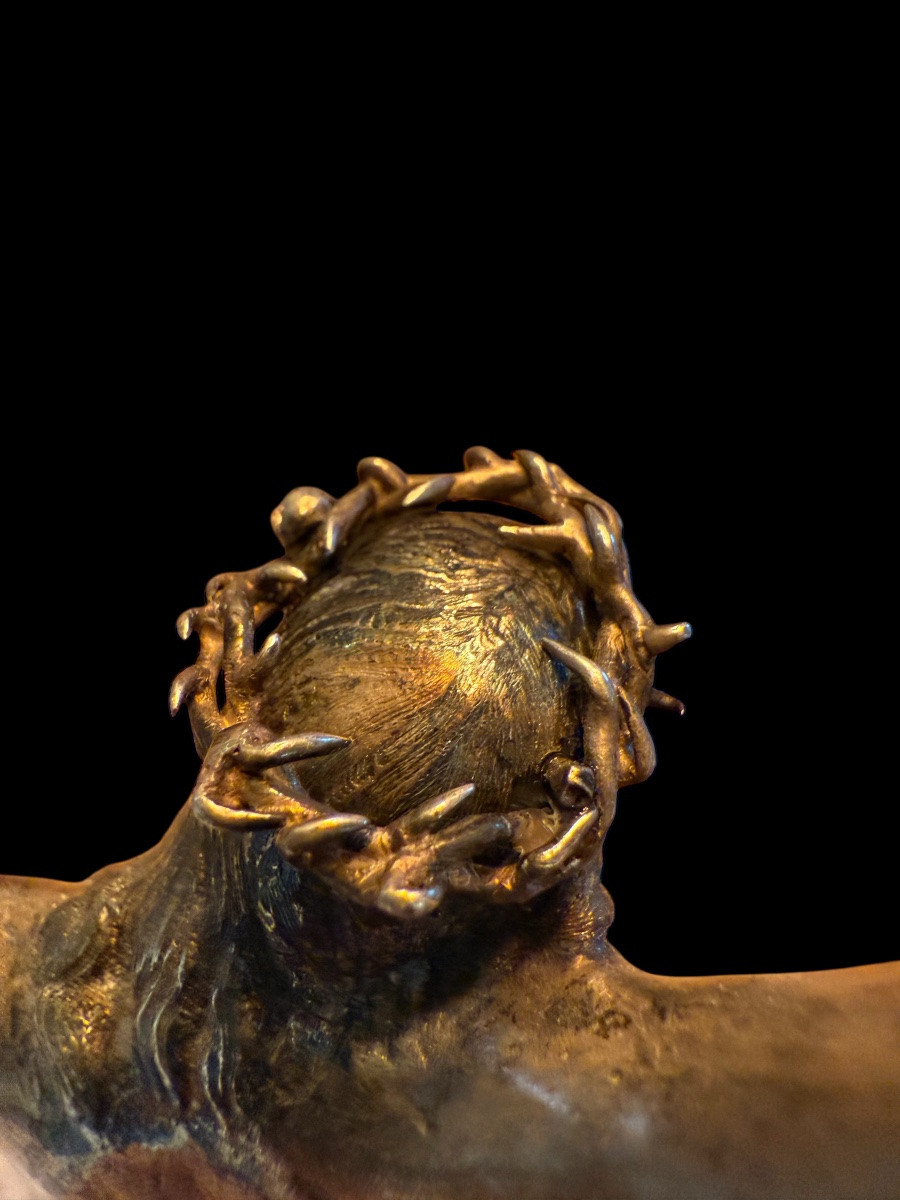 Solid Silver Figure Of Christ Or Corpus Christi - Flemish - 18th Century-photo-4