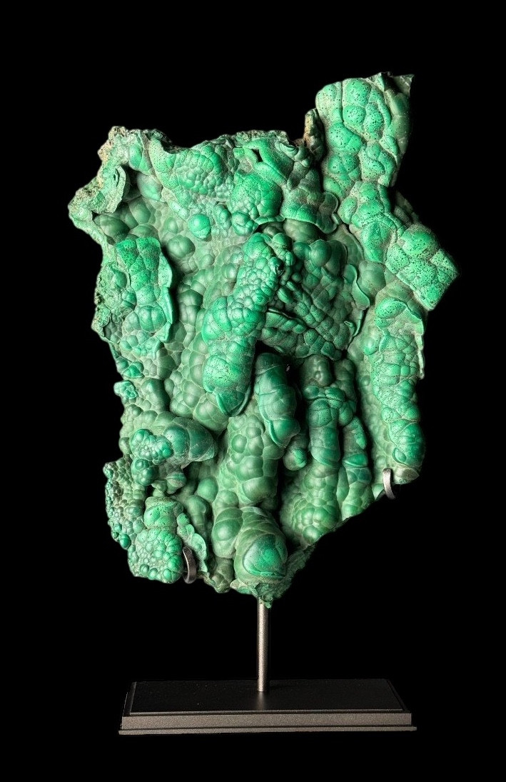 Malachite naturelle ‘Free form’ avec socle - Katanga, Congo -Afrique