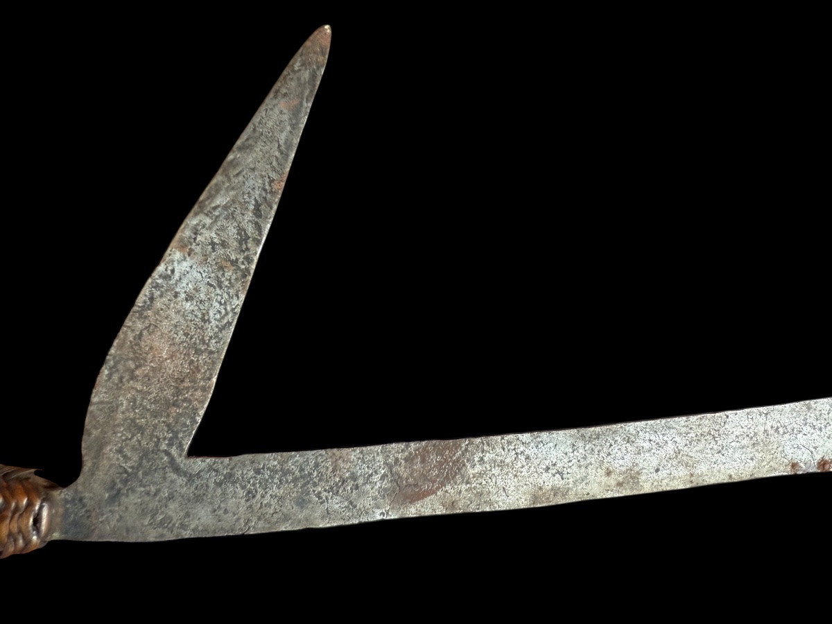 Rare couteau de jet africain de la tribu ‘Azande’ du Congo - Afrique - 19e siècle-photo-4