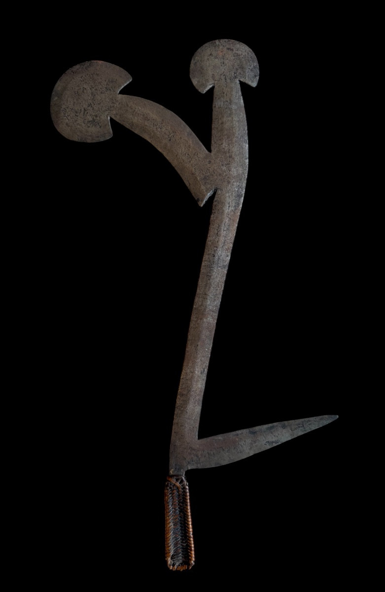 Rare couteau de jet africain de la tribu ‘Azande’ du Congo - Afrique - 19e siècle