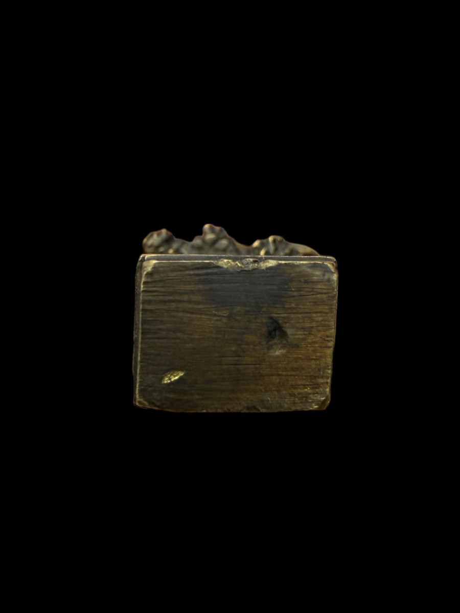 Bronze Sealing Wax Seal With The Buste Of Marie Antoinette - France - 19th Century-photo-3